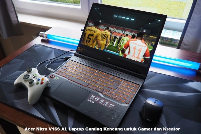 Acer Nitro V16S AI, Laptop Gaming Kencang untuk Gamer dan Kreator